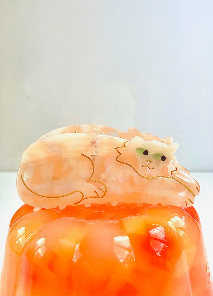 大橘貓造型髮抓